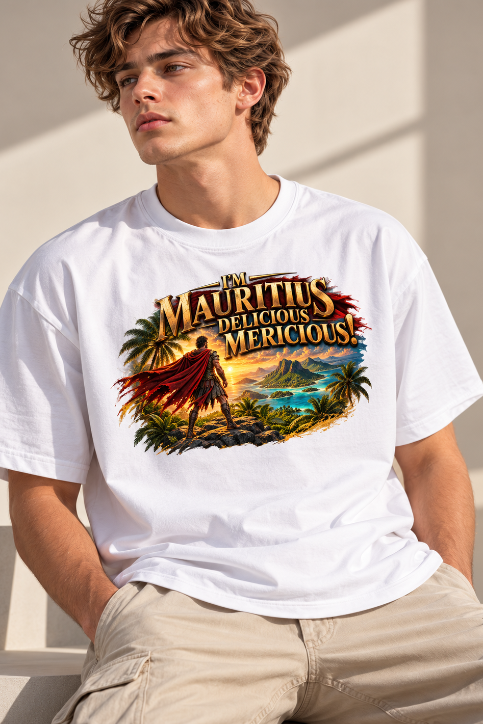 Mauritius Delicious Unisex Terry Oversized Tee