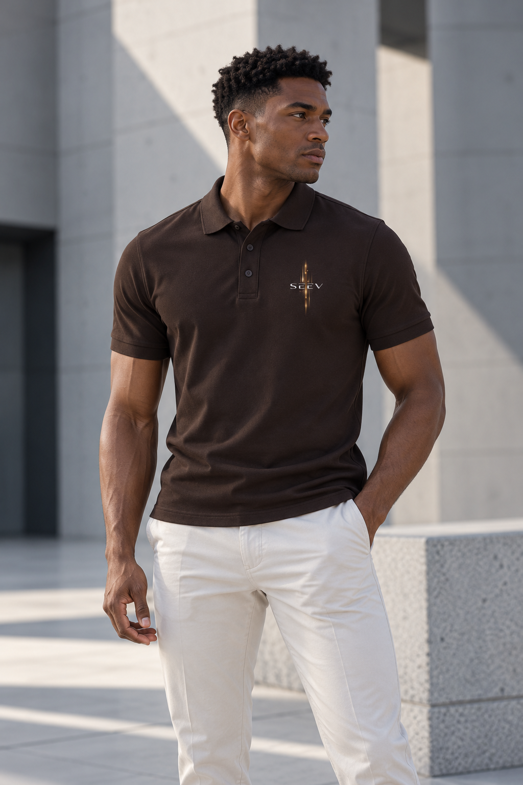 Linear Dwe Men's Premium Polo