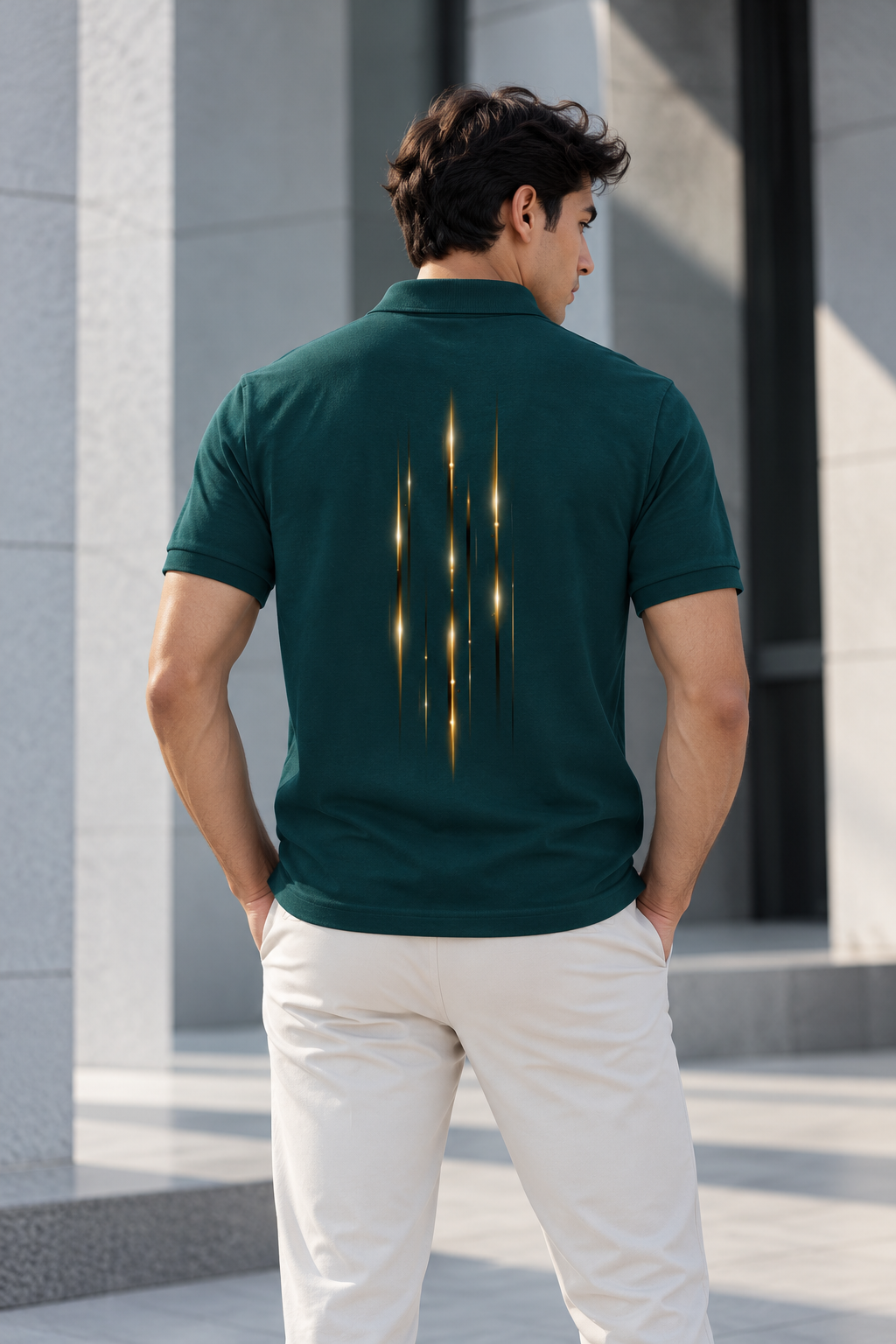 Linear Stellium Men's Premium Polo