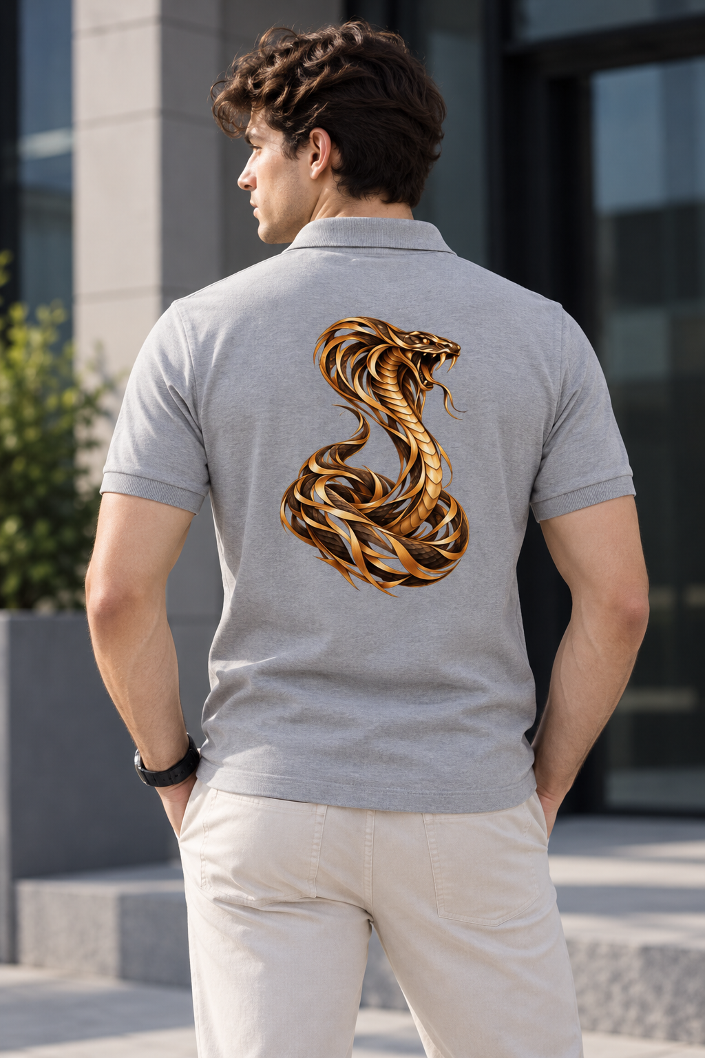 Monolith King Cobra Men's Premium Polo