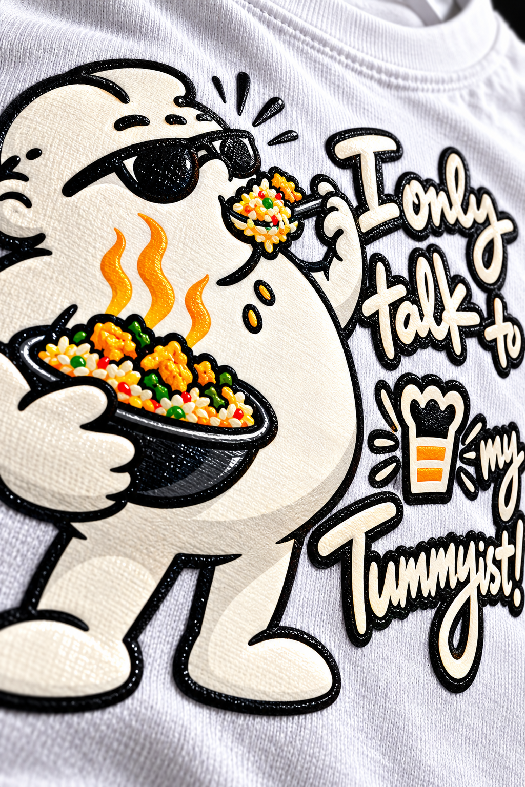 Only Talk to Tummyist Unisex Terry Oversized Tee