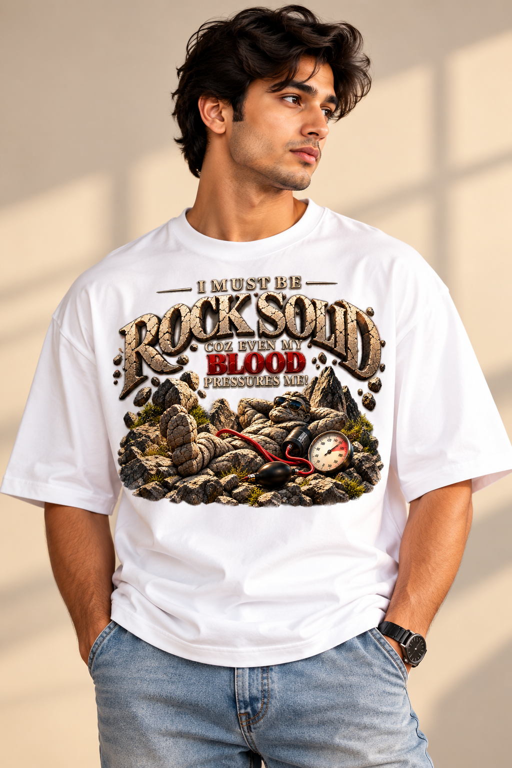 Rock Solid Unisex Terry Oversized Tee