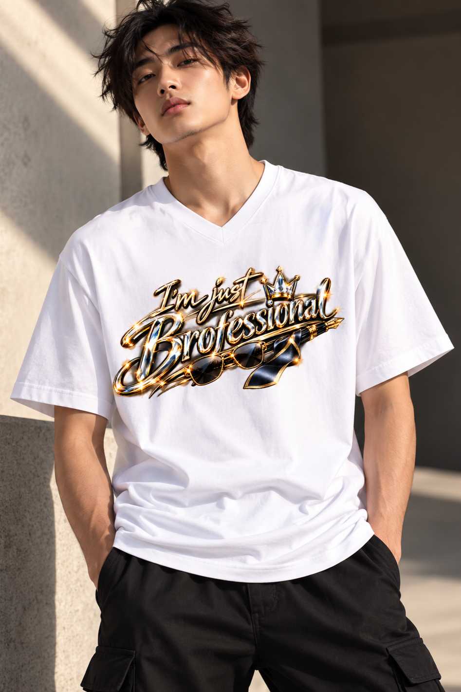 Pro Brother's Unisex V Neck T-Shirt