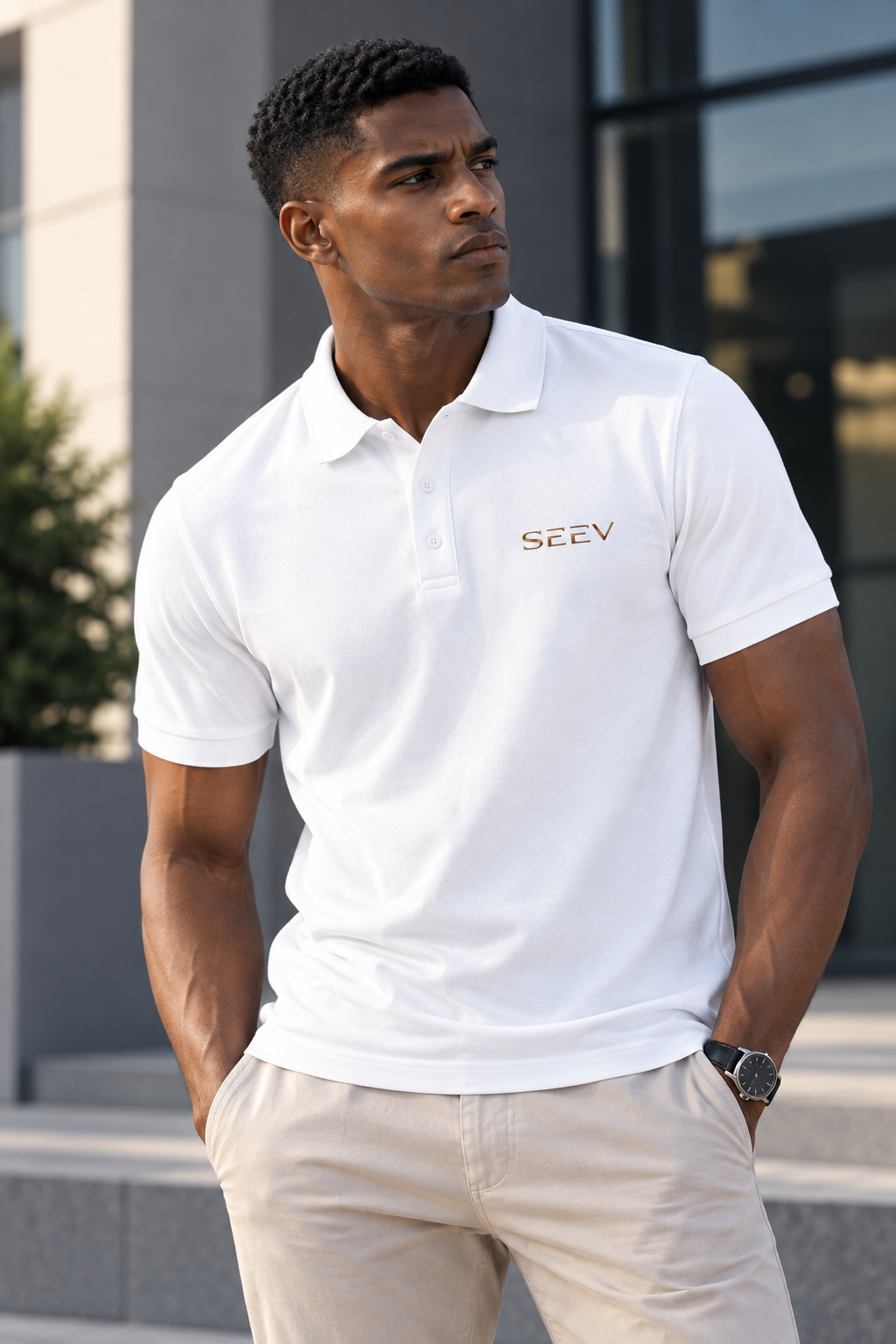 Monolith Lion Men's Premium Polo
