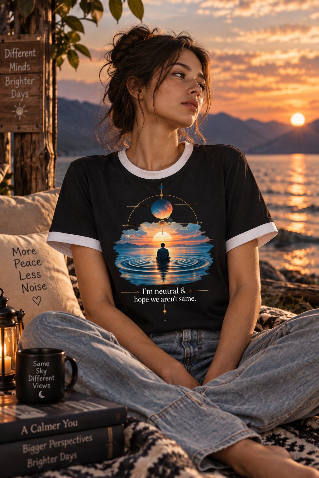 Neutral Ringer Tee — WildCard Collection